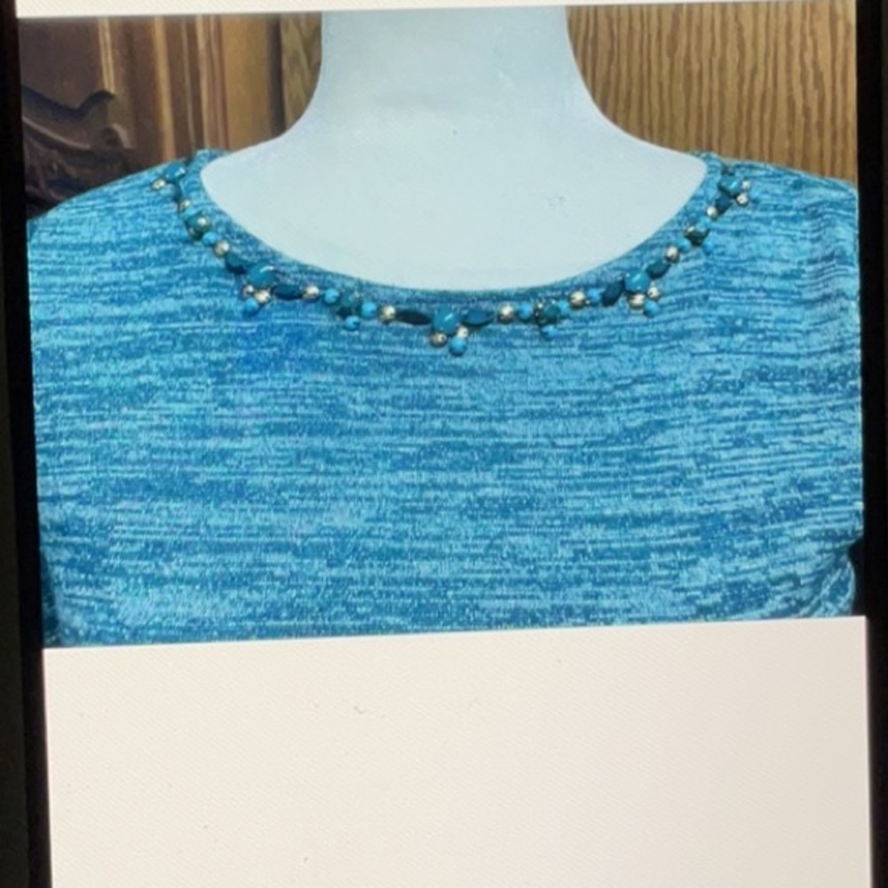 Ruby Rd. Asymmetrical hem tunic style PS top - Picture 6 of 8
